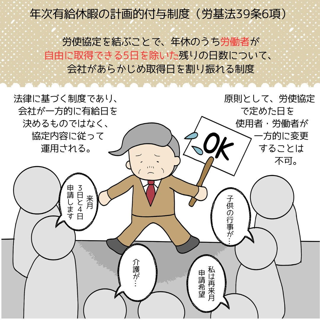 【計画年休でも5日は残して！】